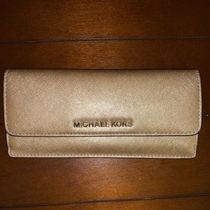Michael Kors Gold Wallet